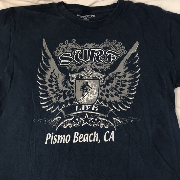 Pismo Beach, CA Surf Life Men’s Short Sleeve T-shirt Medium - Picture 2 of 7